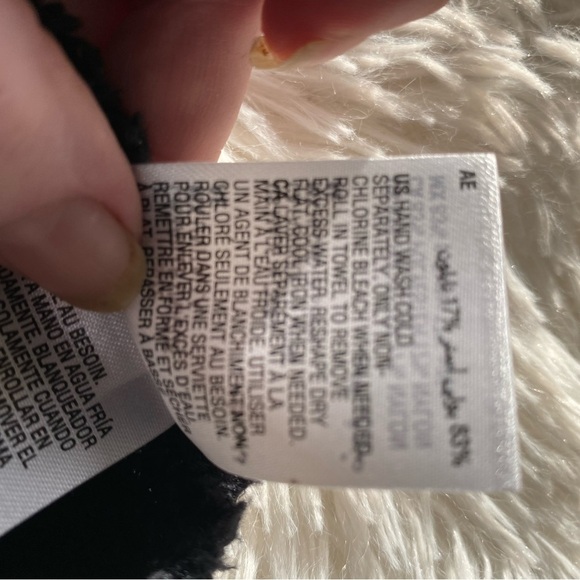 CHARTER CLUB WOMEN’S BLACK HOODED KNIT PONCHO ONE SIZE FITS ALL Brand New TAGS - Picture 11 of 14